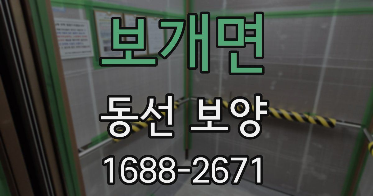 보개면 동선 보양