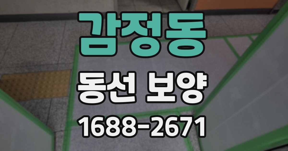 감정동 동선 보양