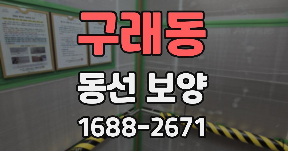 구래동 동선 보양