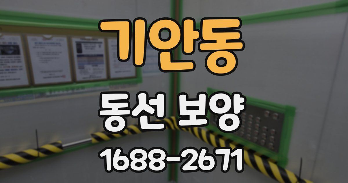 기안동 동선 보양