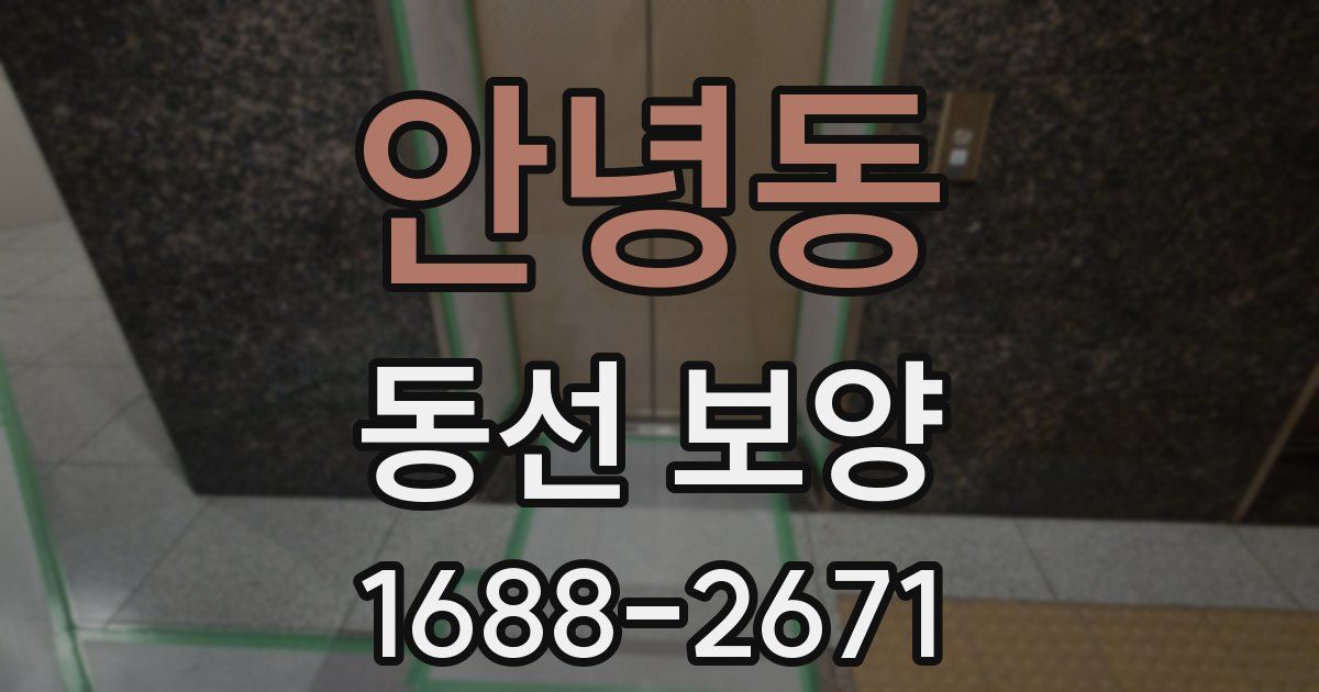 안녕동 동선 보양