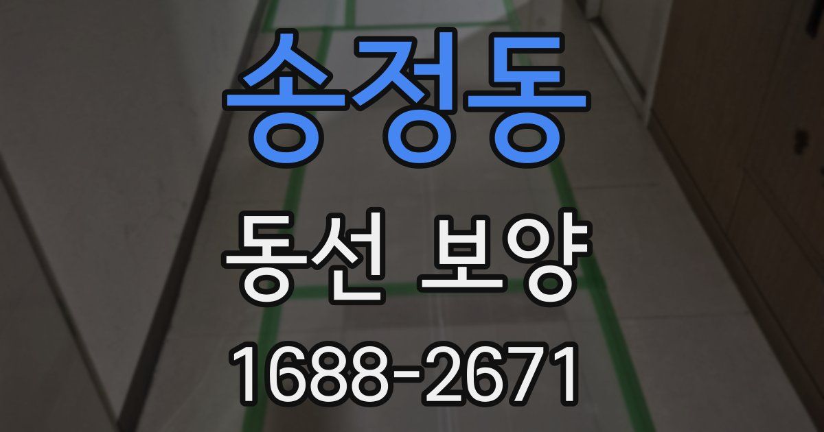 송정동 동선 보양