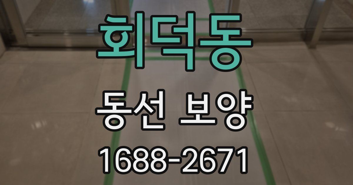 회덕동 동선 보양