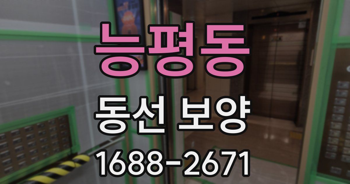 능평동 동선 보양