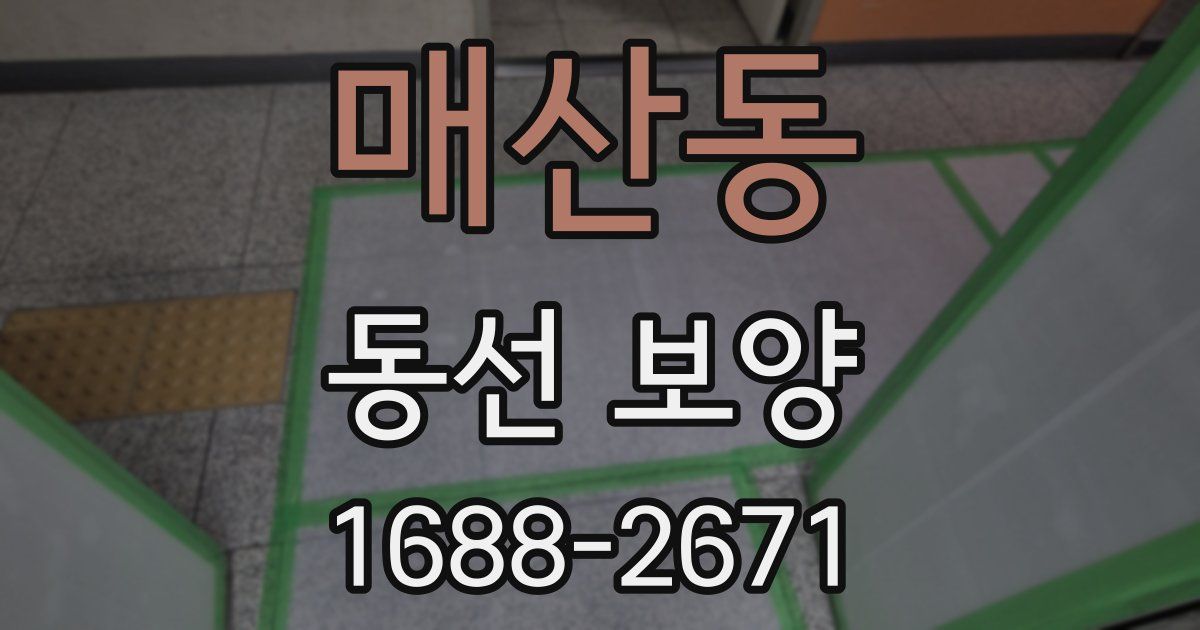 매산동 동선 보양