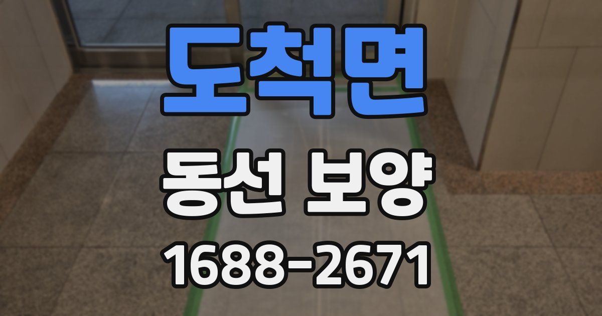 도척면 동선 보양