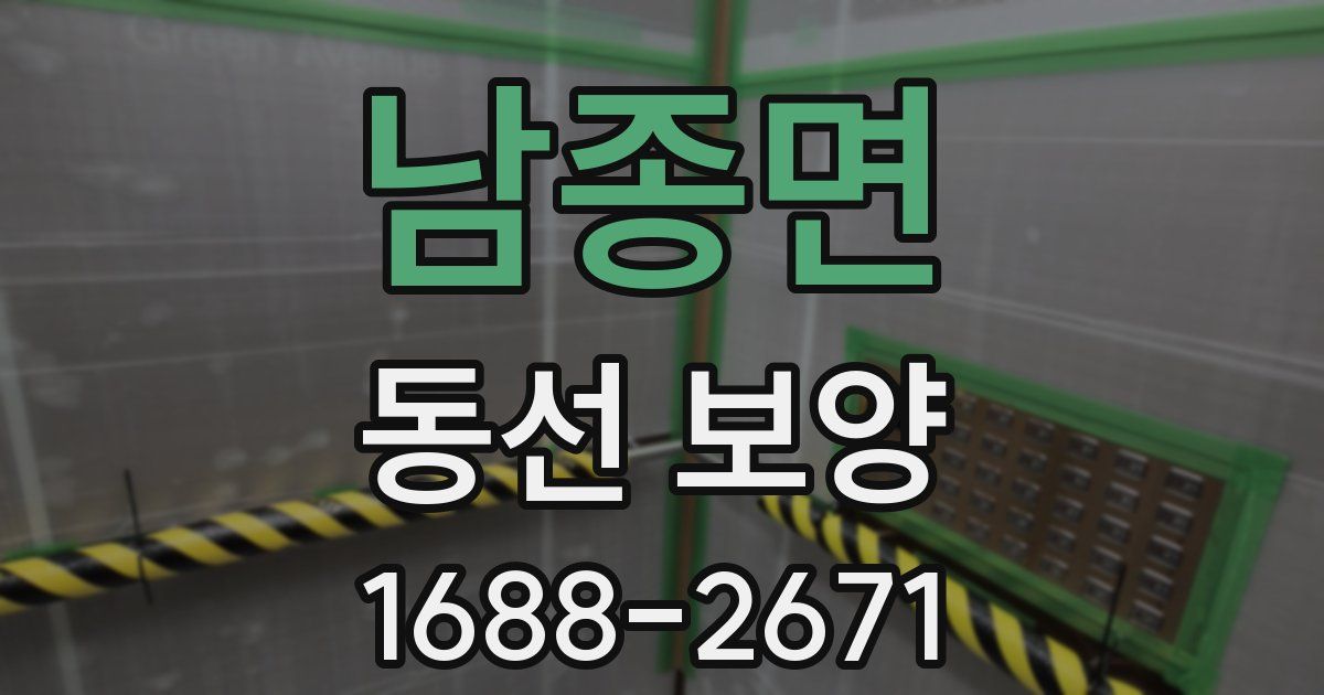 남종면 동선 보양