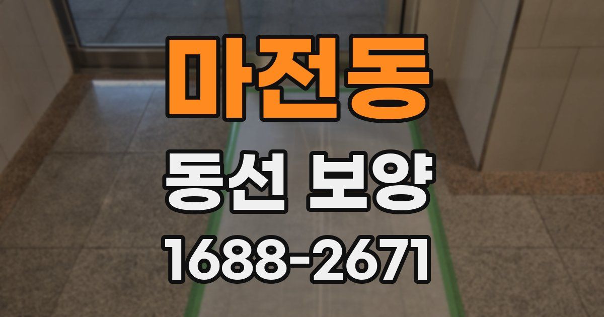 마전동 동선 보양