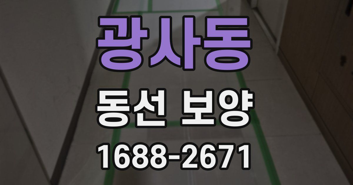 광사동 동선 보양