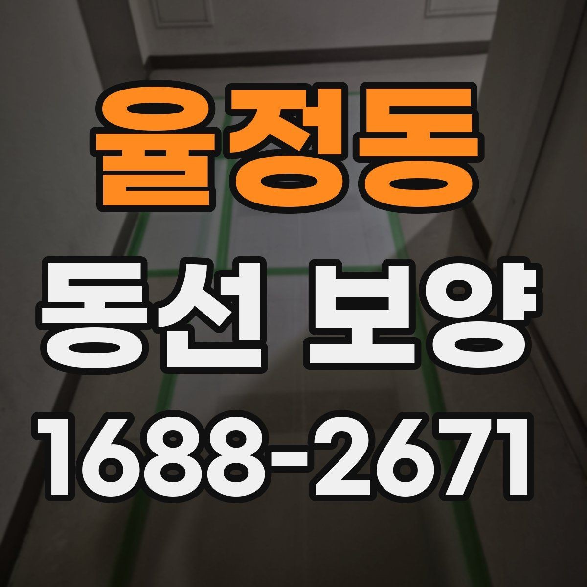 율정동 동선 보양 시공 전 꼭 확인할 점