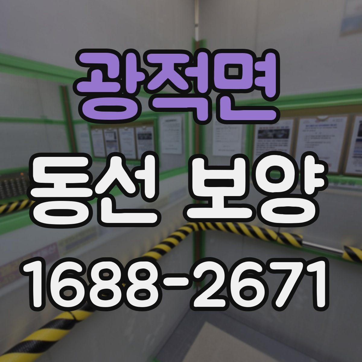 광적면 동선 보양 공사 전후 주의사항 한눈에 보기