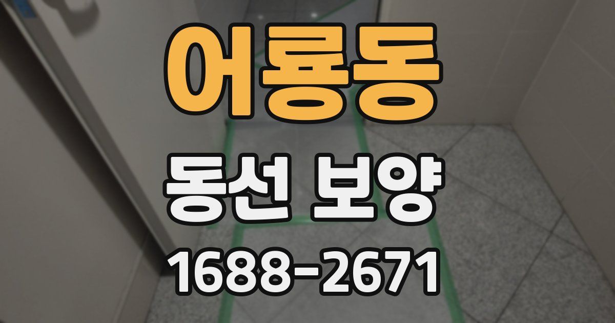 어룡동 동선 보양
