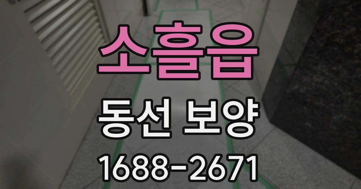 소흘읍 동선 보양