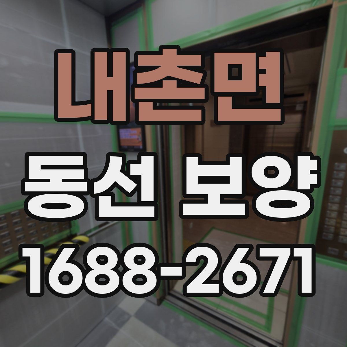 내촌면 동선 보양 작업을 진행할 때 주의할 점