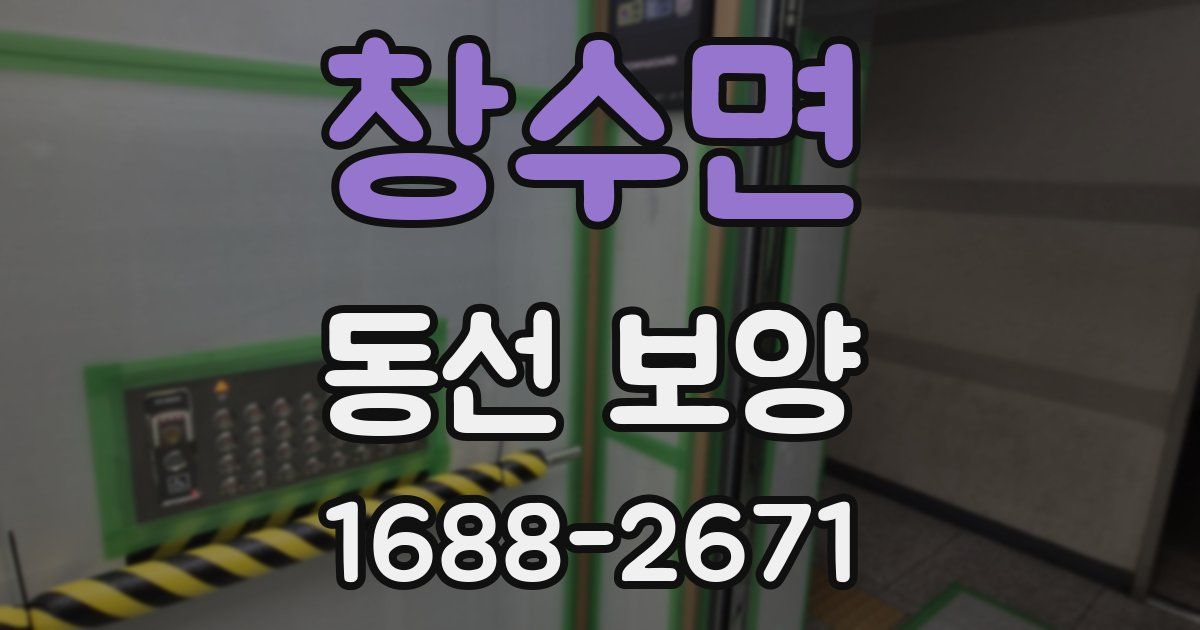 창수면 동선 보양