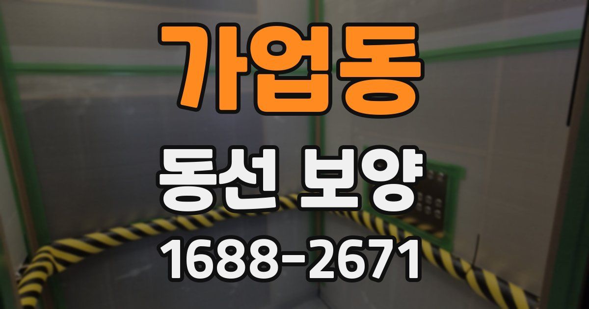 가업동 동선 보양
