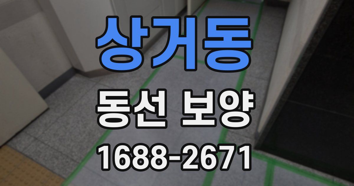 상거동 동선 보양