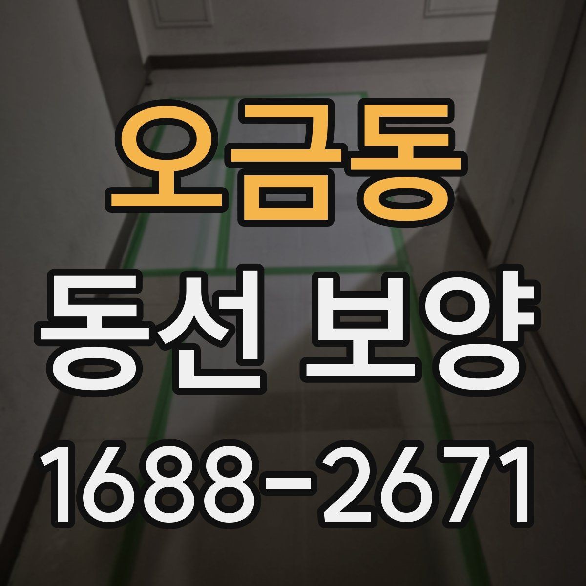 오금동 동선 보양 진행 과정에서 반복되는 실수