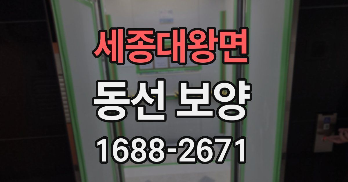 세종대왕면 동선 보양
