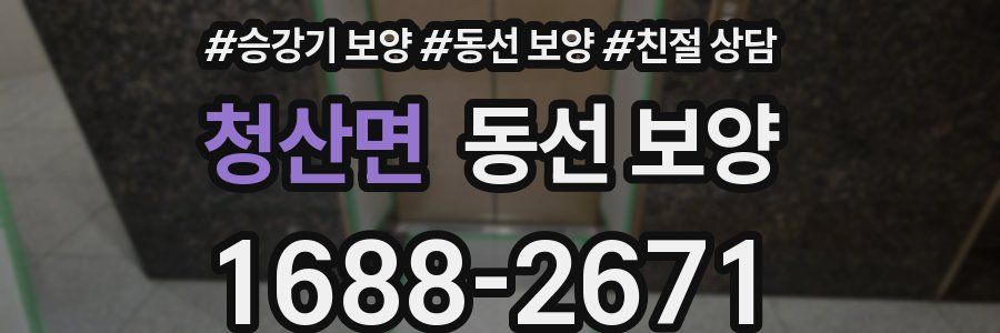 청산면 동선 보양