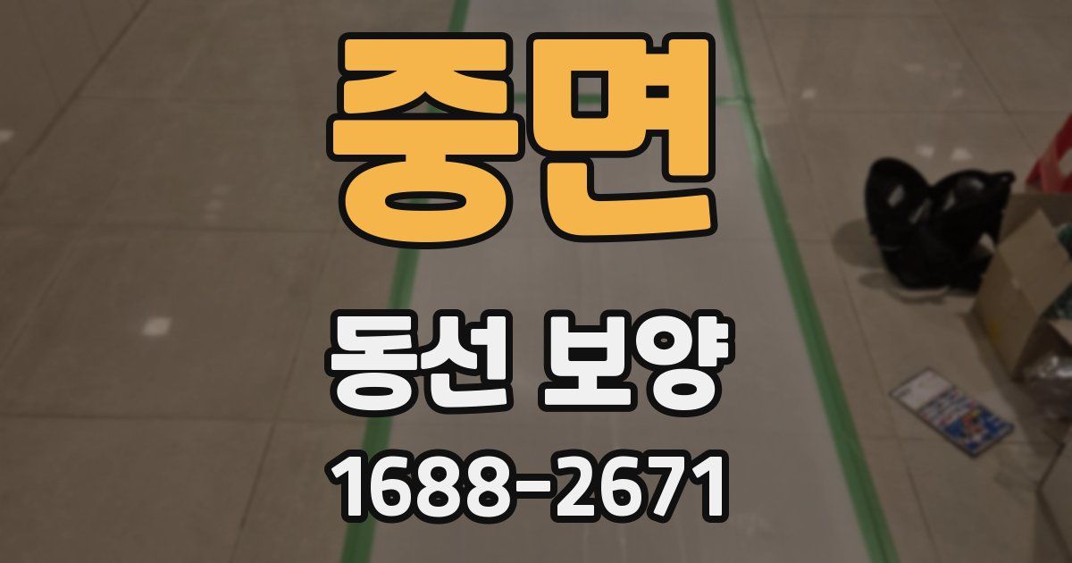 중면 동선 보양