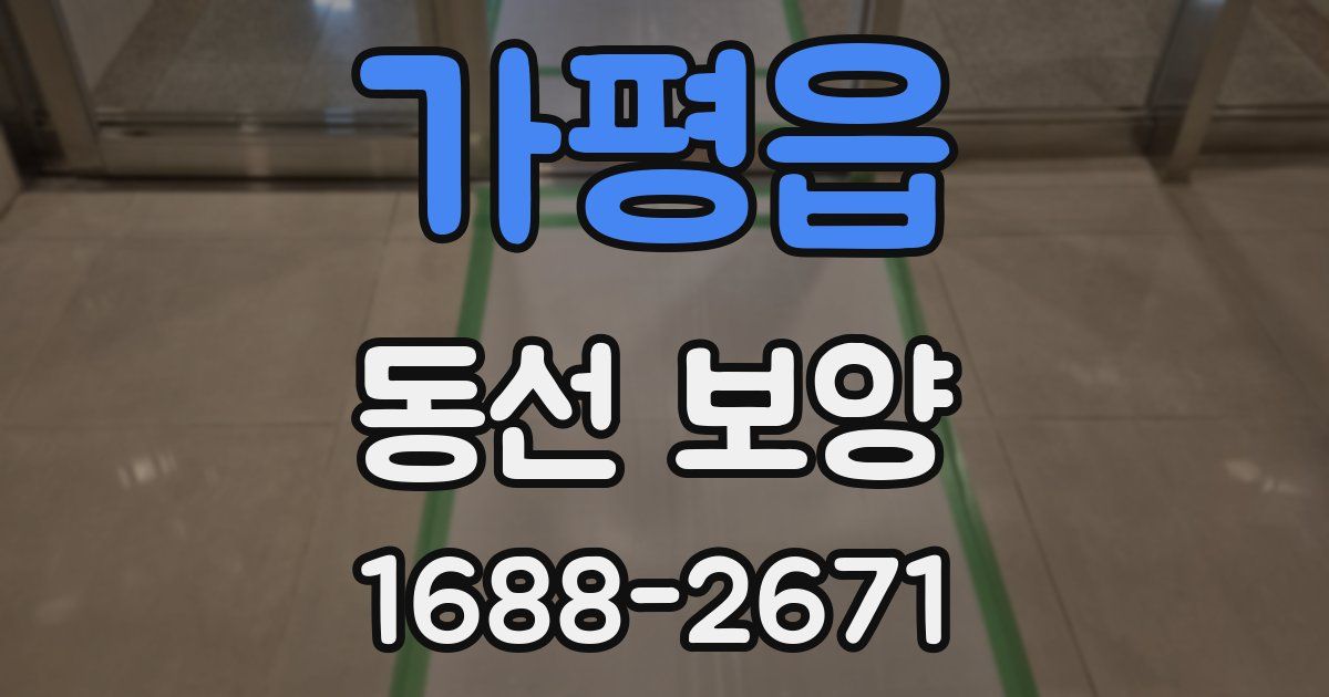 가평읍 동선 보양