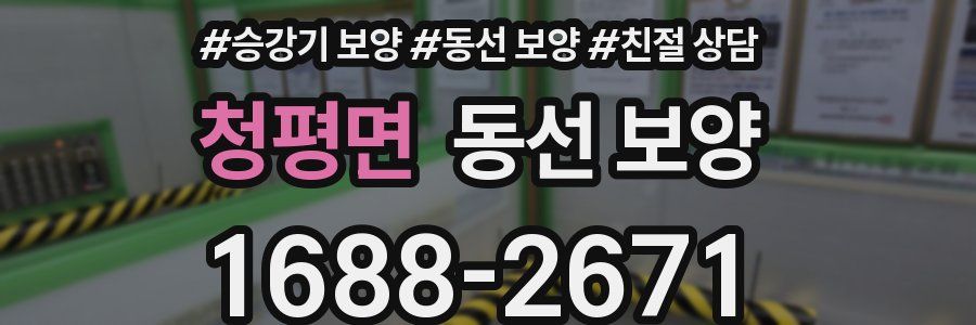 청평면 동선 보양