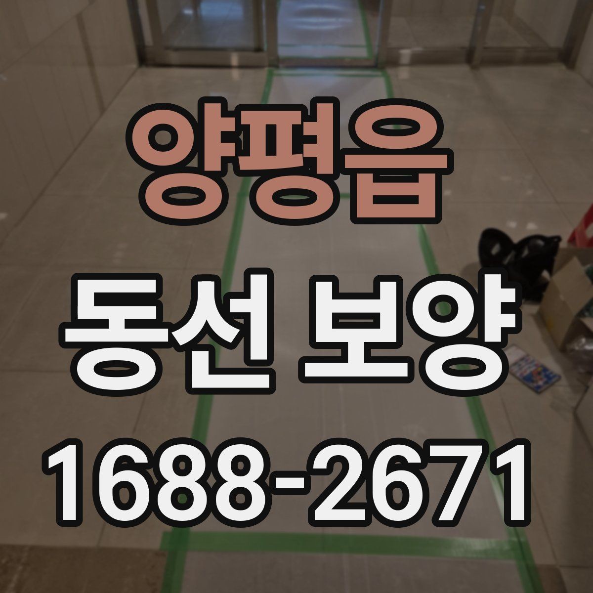 양평읍 동선 보양 현장별로 달라지는 작업 포인트