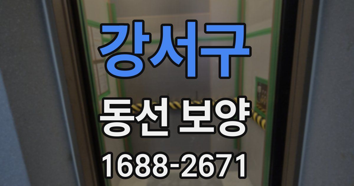강서구 동선 보양