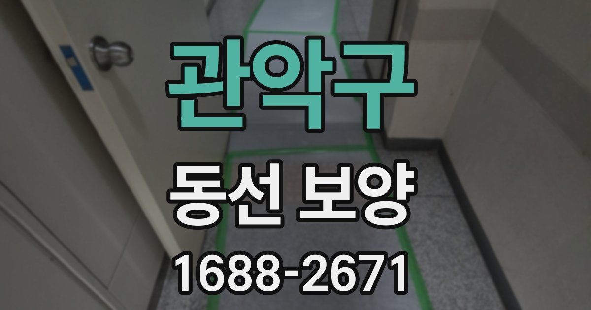 관악구 동선 보양