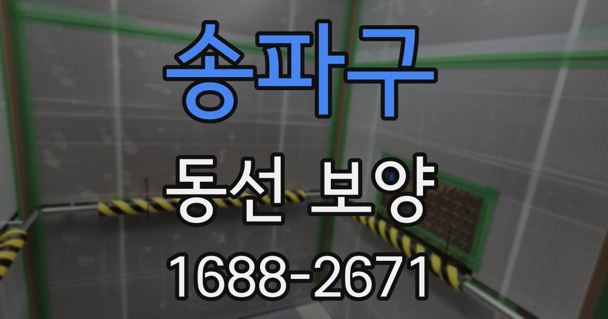 송파구 동선 보양