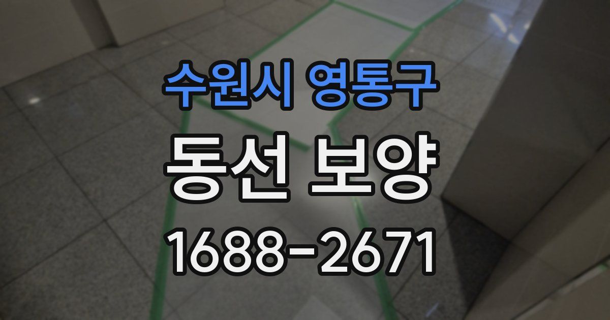 수원시 영통구 동선 보양