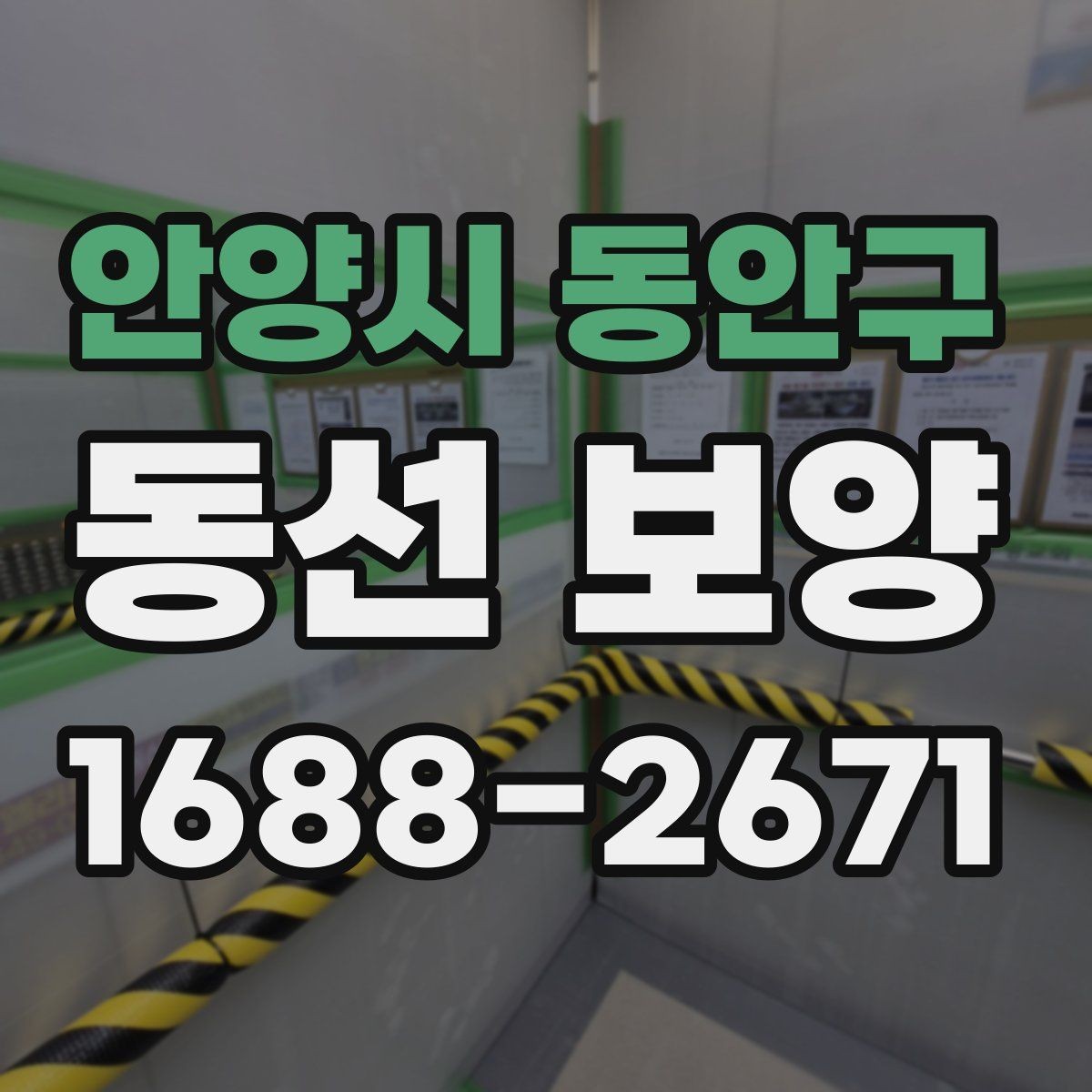 안양시 동안구 동선 보양 대상 구간을 정하는 기준