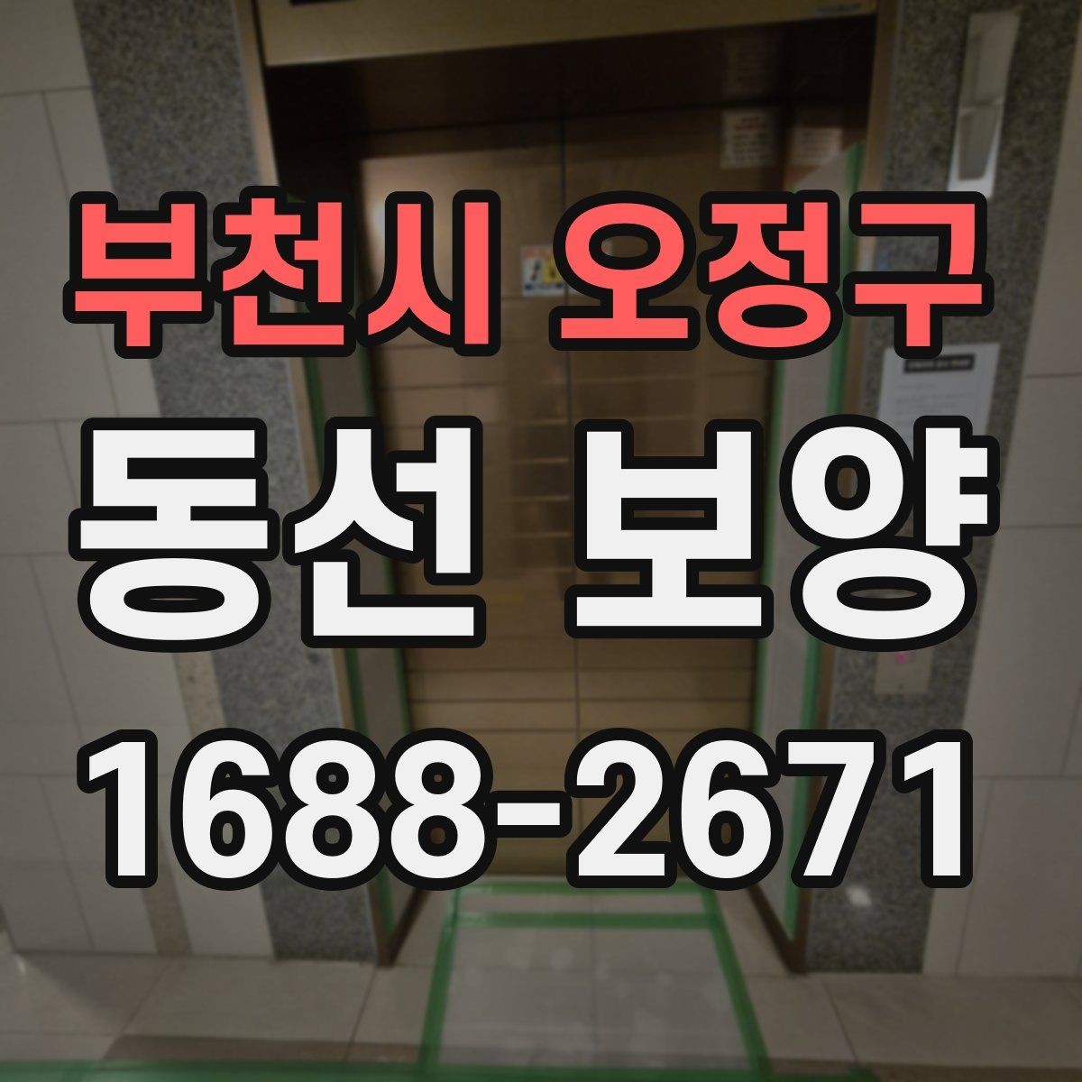부천시 오정구 동선 보양 작업에 맞는 일정 조율 방법
