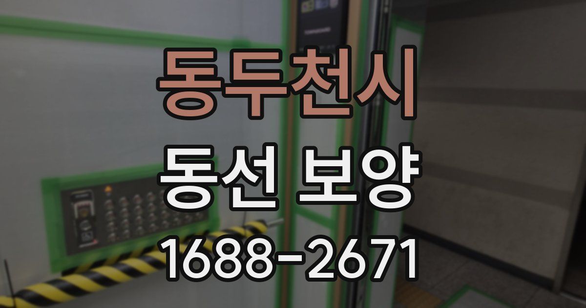 동두천시 동선 보양