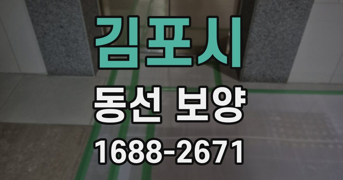김포시 동선 보양