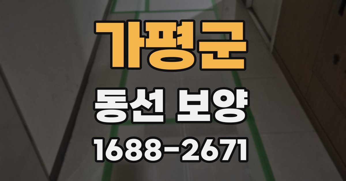 가평군 동선 보양