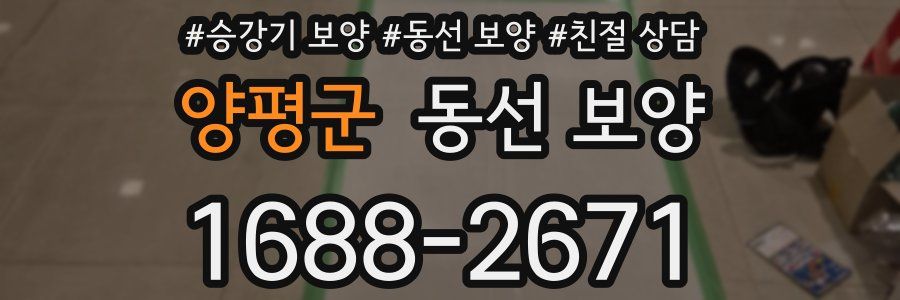 양평군 동선 보양
