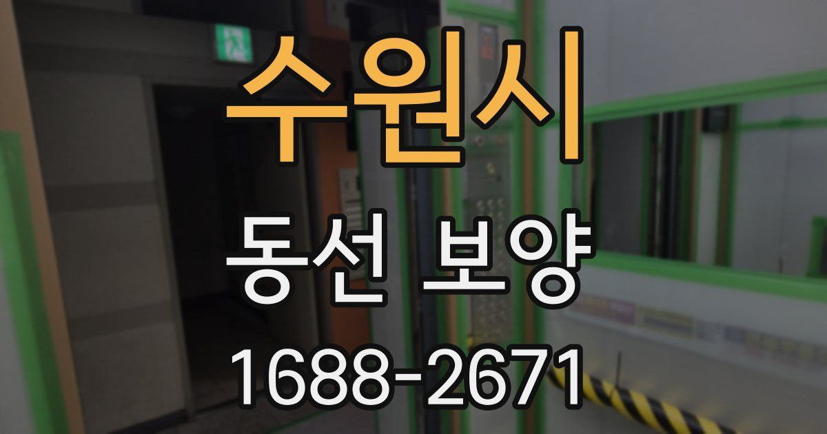 수원시 동선 보양