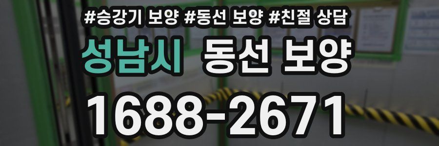 성남시 동선 보양