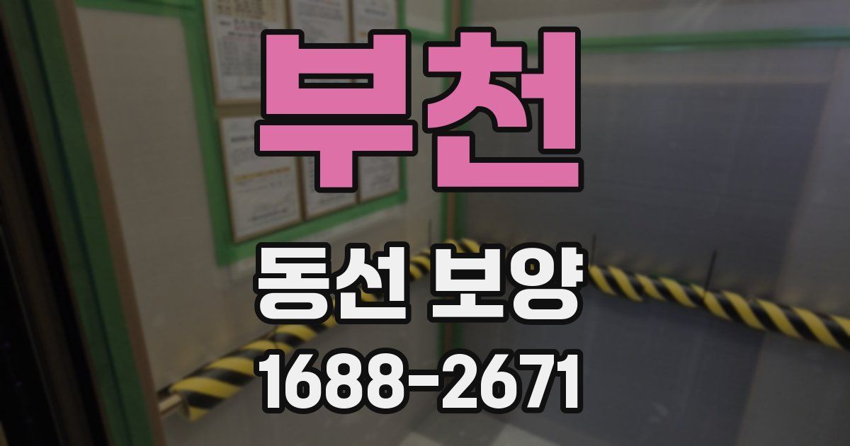 부천 동선 보양