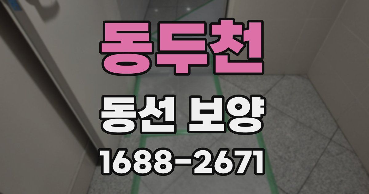 동두천 동선 보양