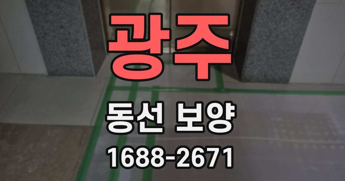 광주 동선 보양