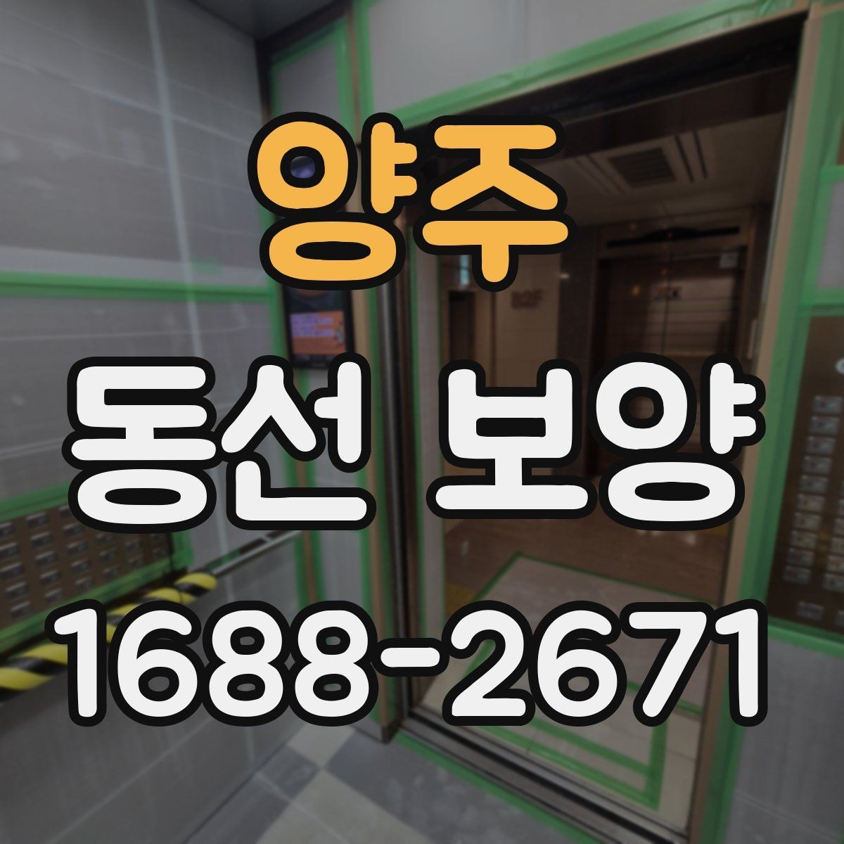 양주 동선 보양 시공 전후 관리 방법