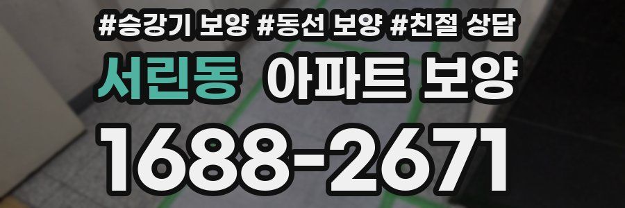 서린동 아파트 보양