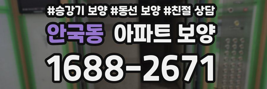 안국동 아파트 보양