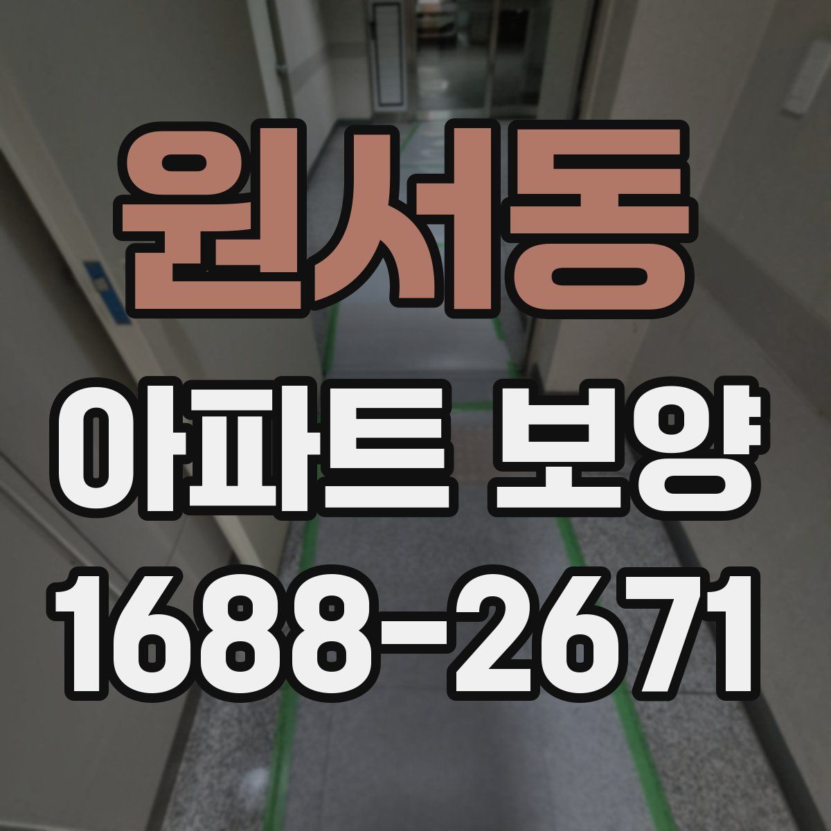 원서동 아파트 보양