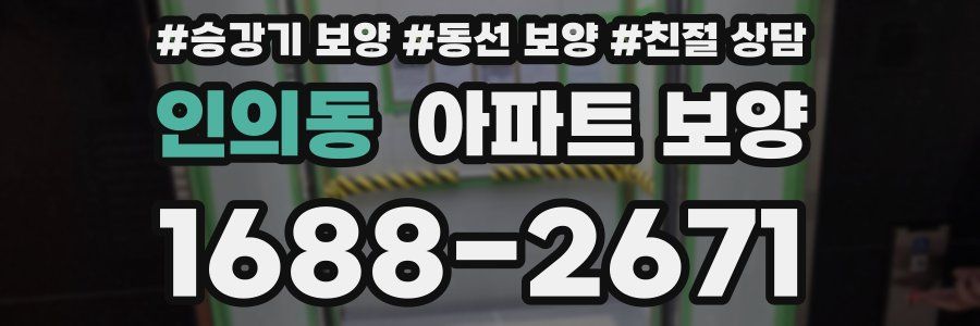 인의동 아파트 보양