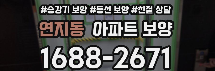 연지동 아파트 보양