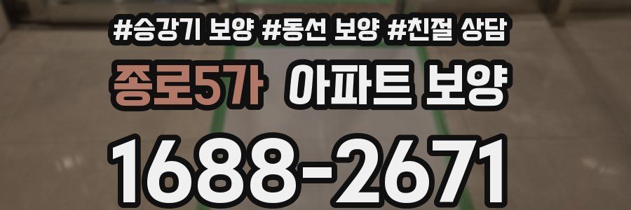 종로5가 아파트 보양